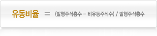유동비율 = (발행주식총수 - 비유동주식수) / 발행주식총수