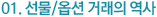 01. 선물/옵션 거래의 역사