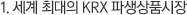 1. 세계 최대의 KRX 파생상품시장